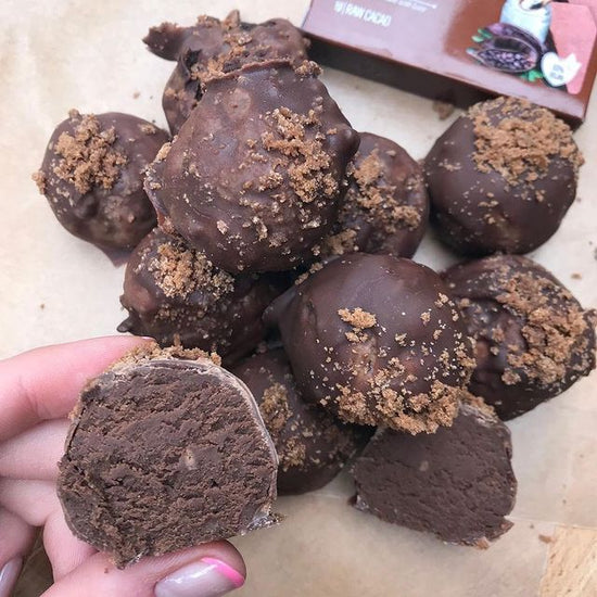 Chocolate Salted Caramel Protein Bites