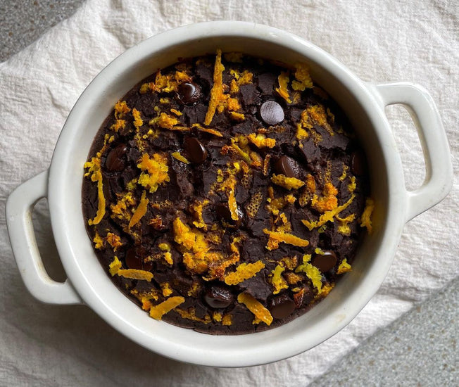 Chocolate orange baked oats