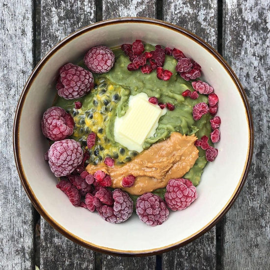 White Chocolate Matcha Protein Oats