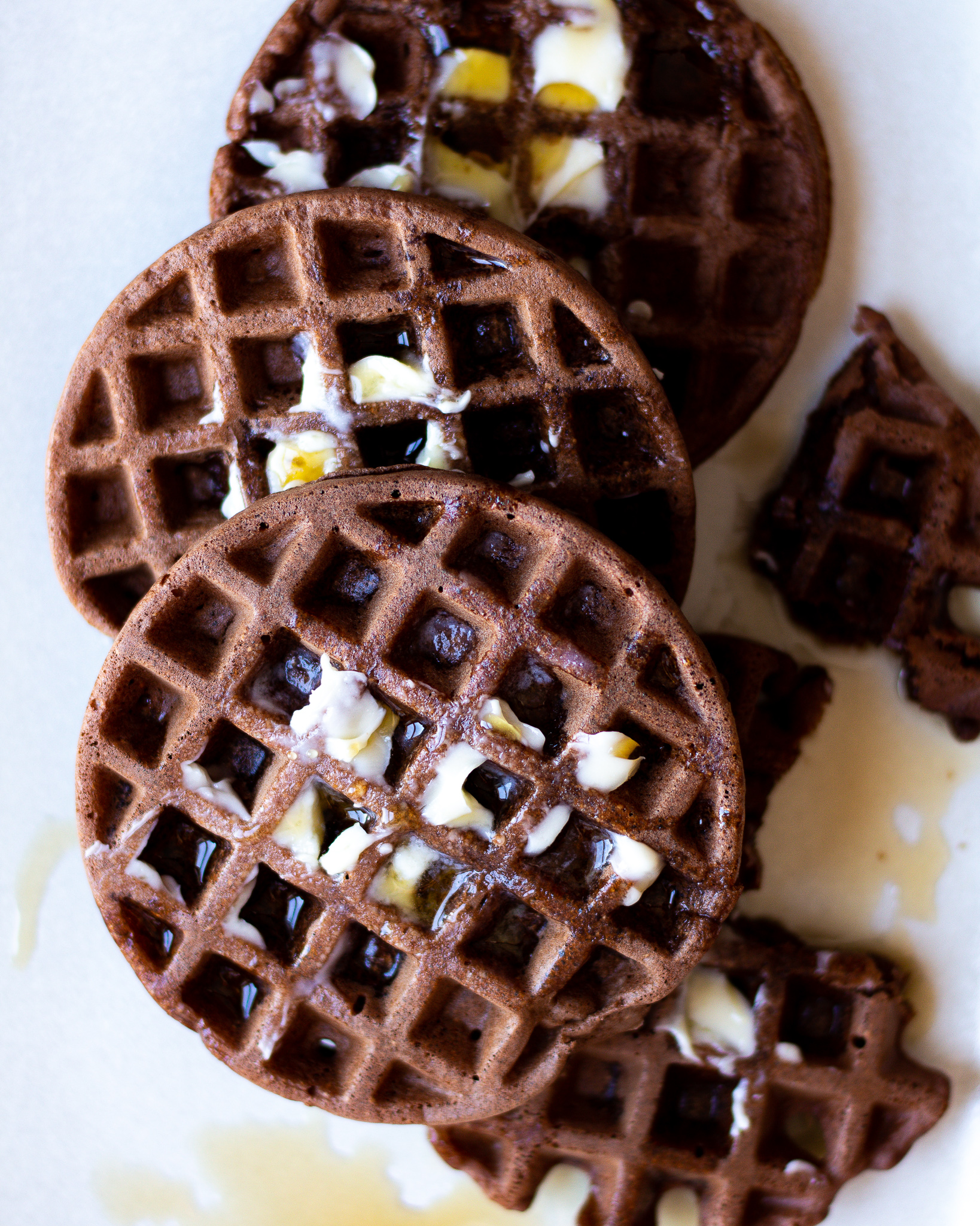 Chocolate Chickpea Waffles | Gluten-Free & Dairy-Free