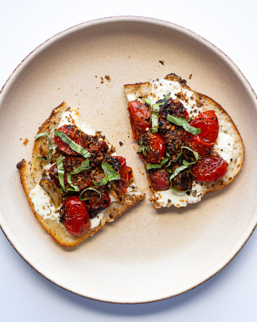 An easy burrata toast recipe