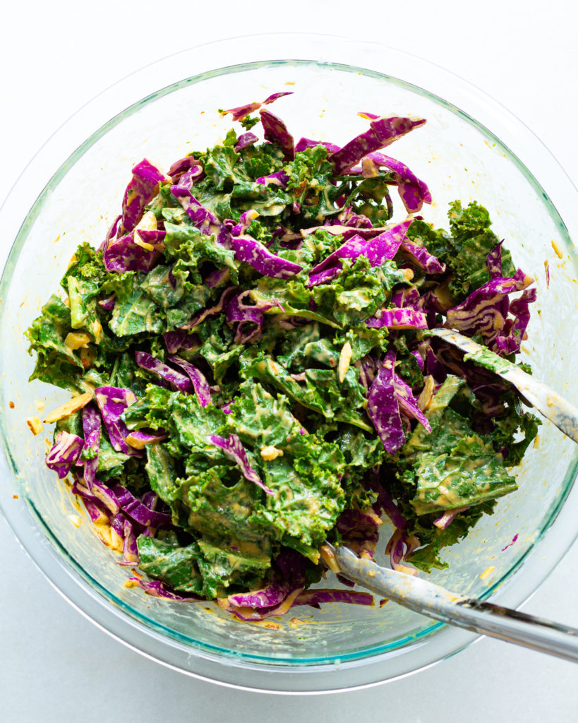 Spicy Kale & Cabbage Salad