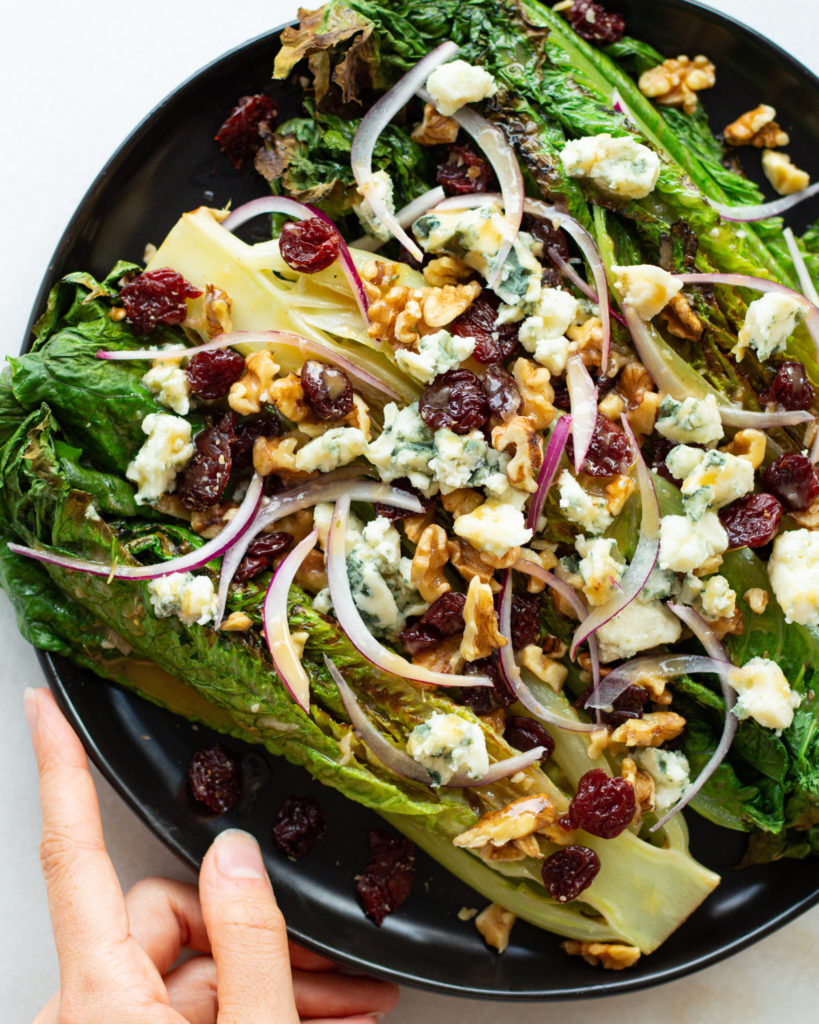 how to make broiled romaine salad at home