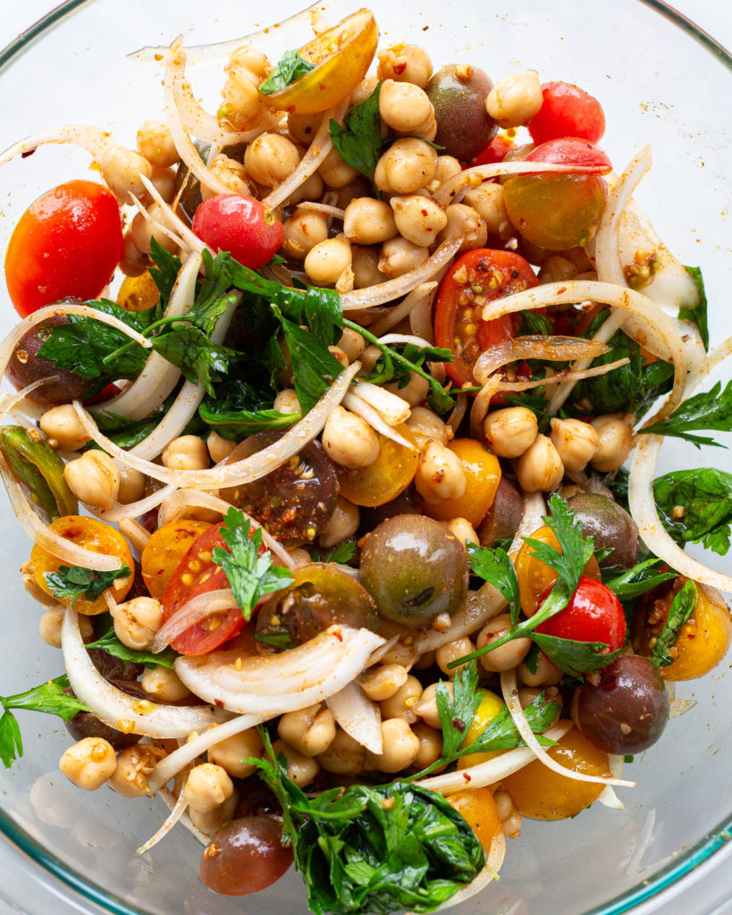 all ingredients mixed together