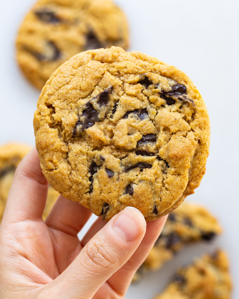 Finished Pumpkin Chocolate Chip Cookies