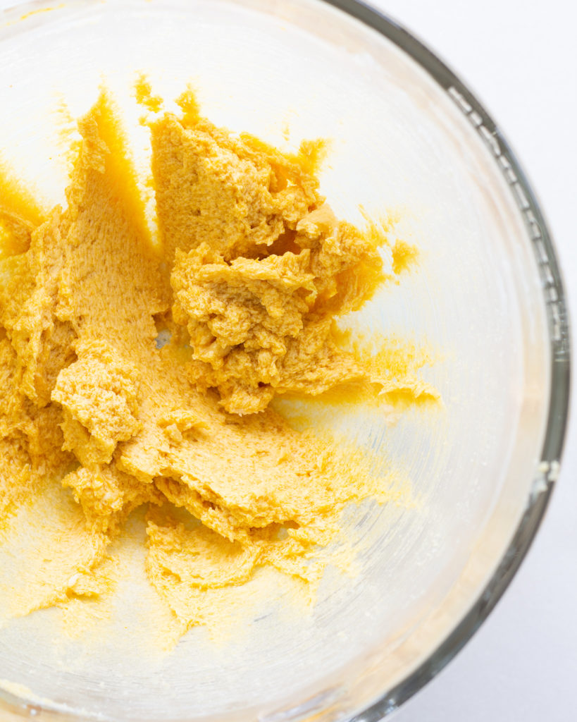 Wet ingredients mixed together in bowl