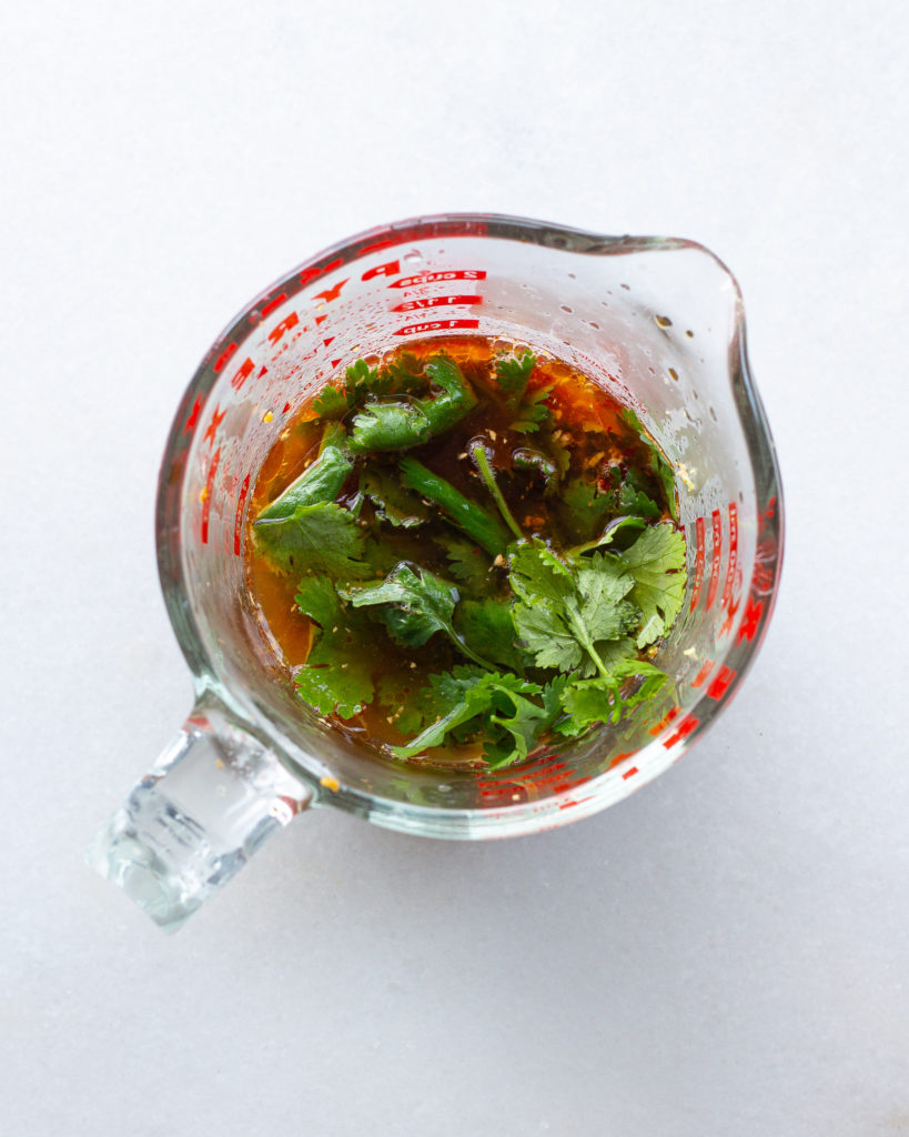 marinating cilantro