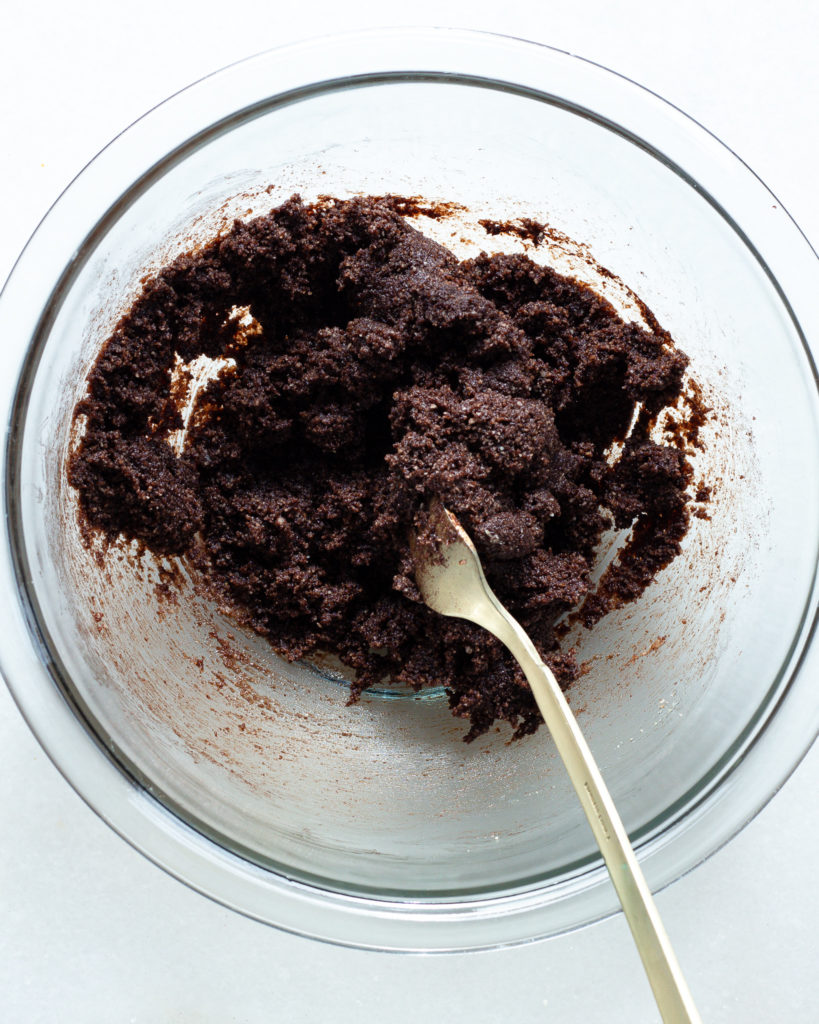 Wet and dry ingredients mixed together