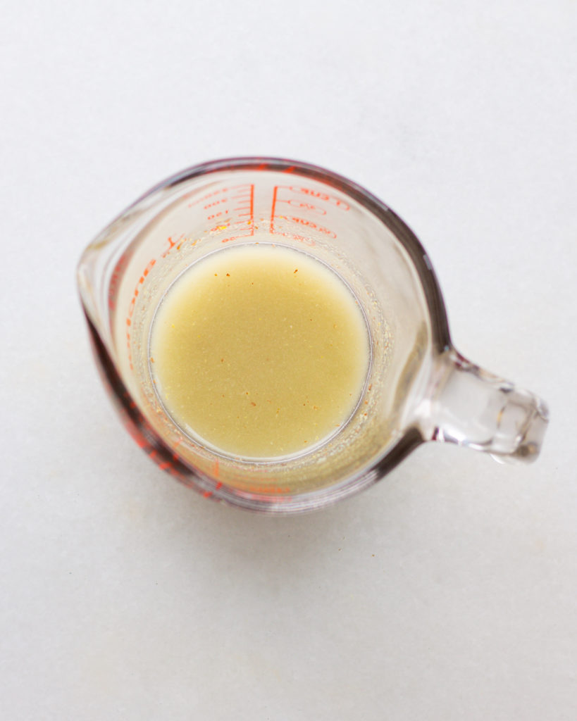 oil in measuring cup