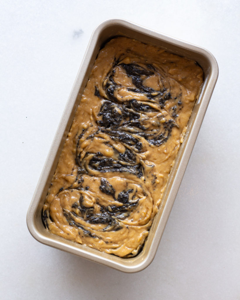 batter in baking tin