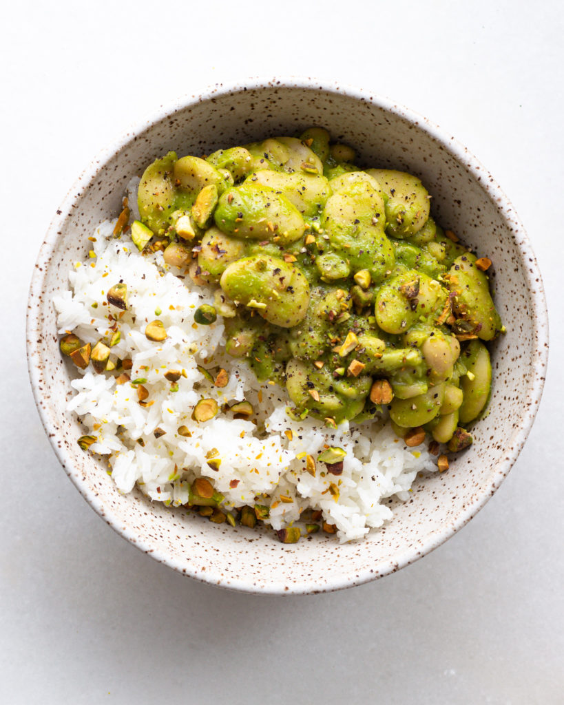 finished Basil Oil Beans