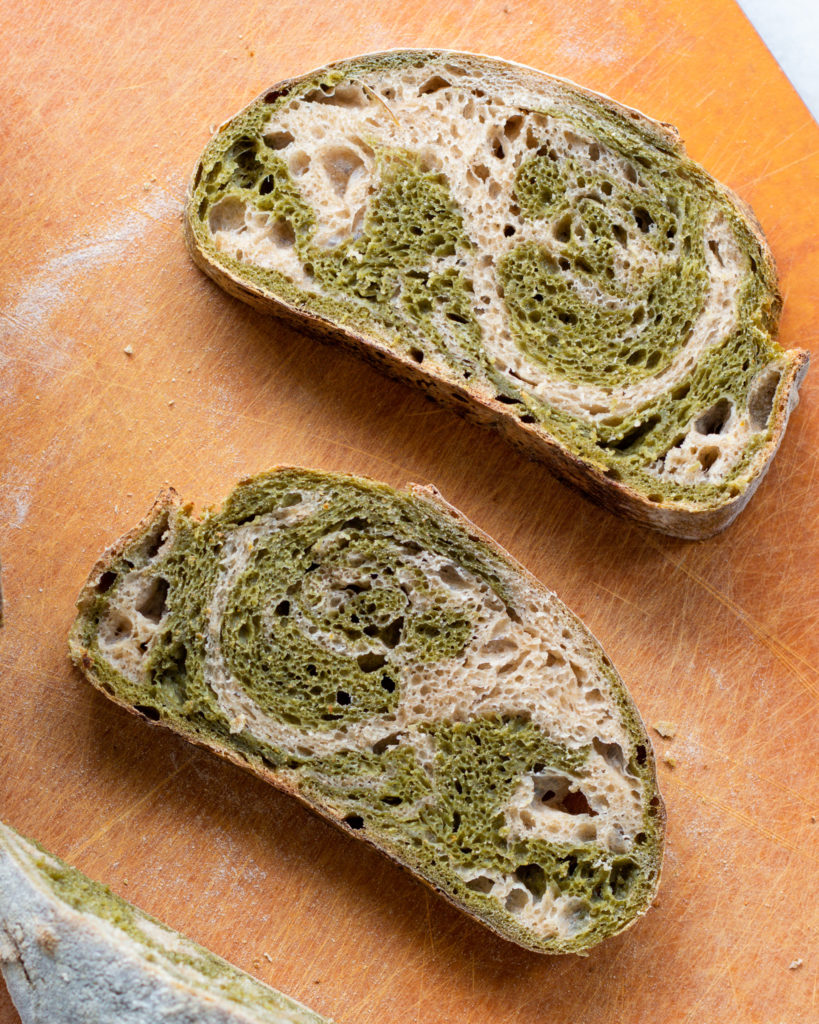 Finished Matcha Sourdough