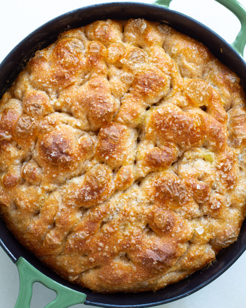 Finished Whole Wheat Focaccia