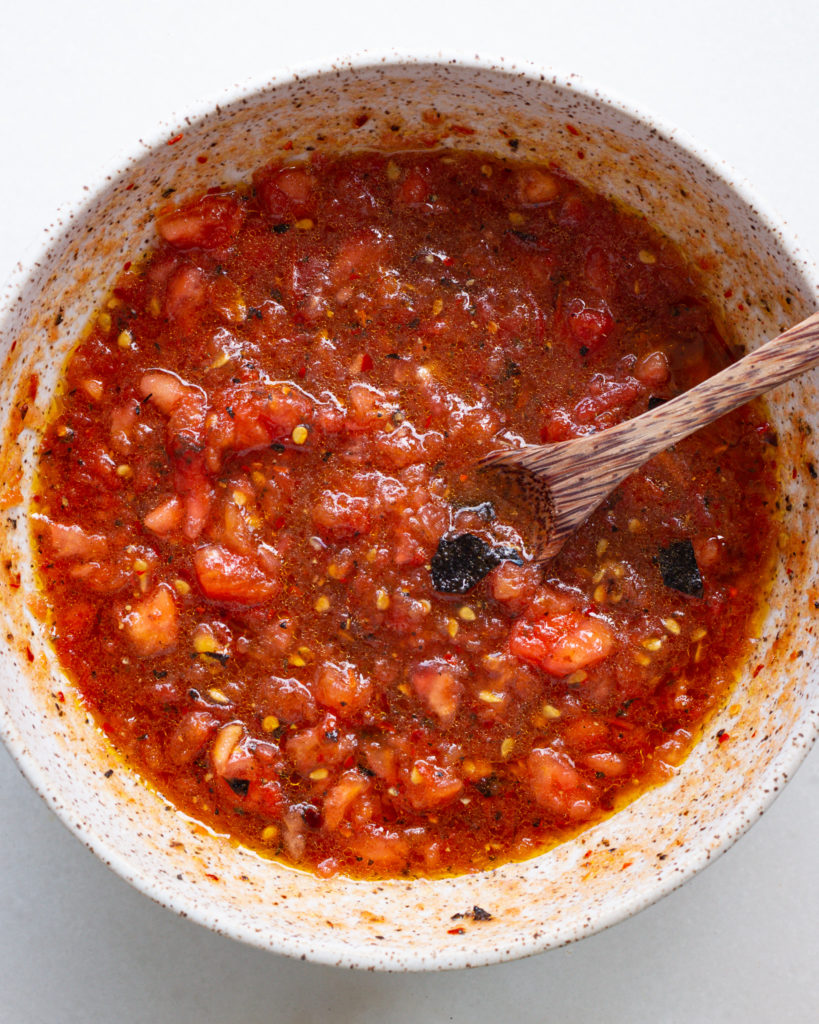 Finished Blistered Tomato Dressing