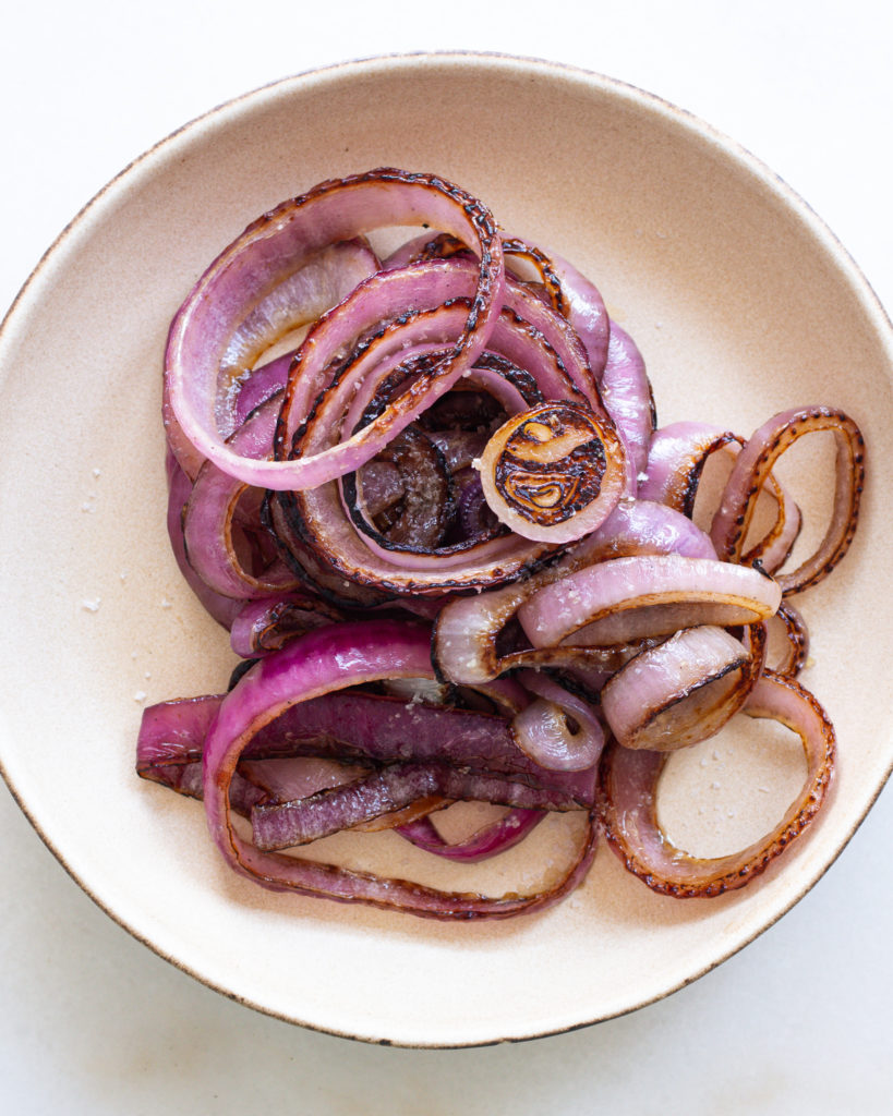 Charred red onion