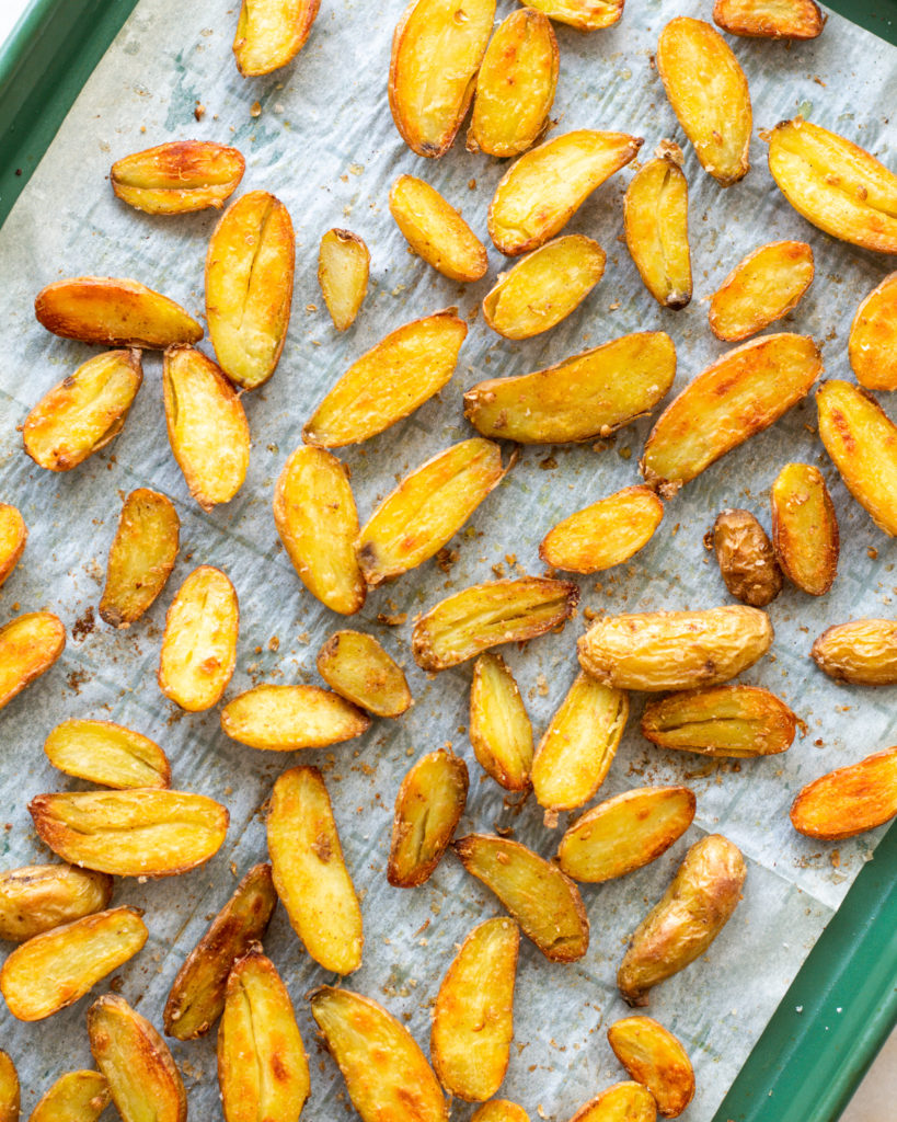 Finished crispy potaotes