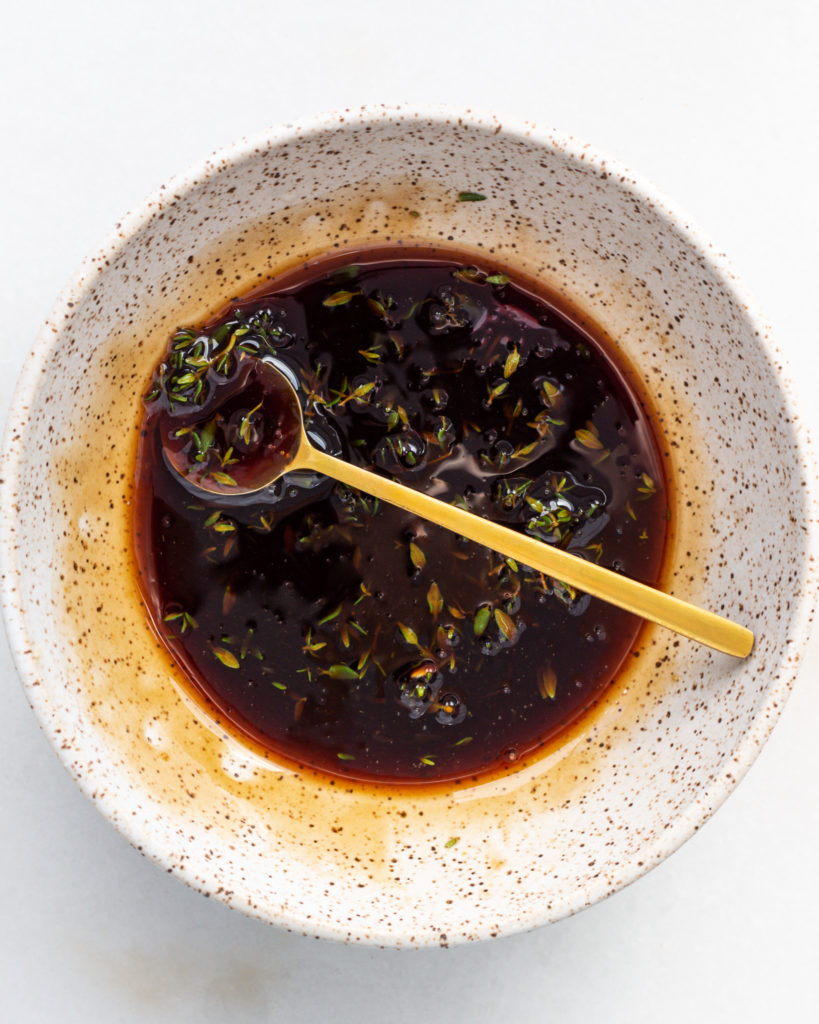 Finished lemon balsamic glaze