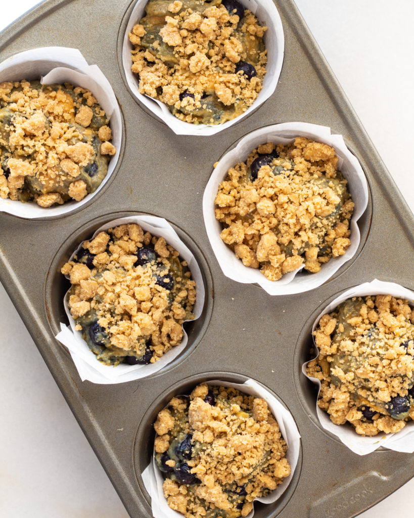 Finished Pumpkin Blueberry Muffins