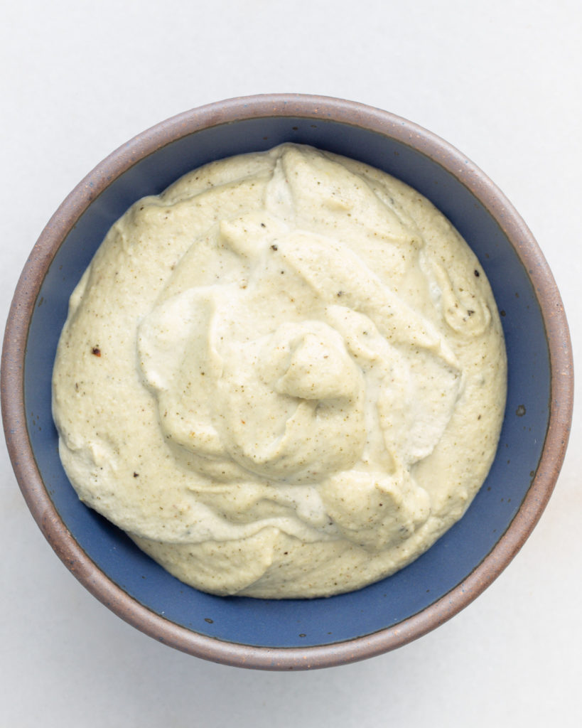 Finished sage cashew cream