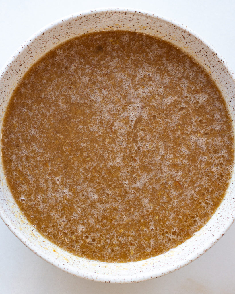 Wet ingredients combined well