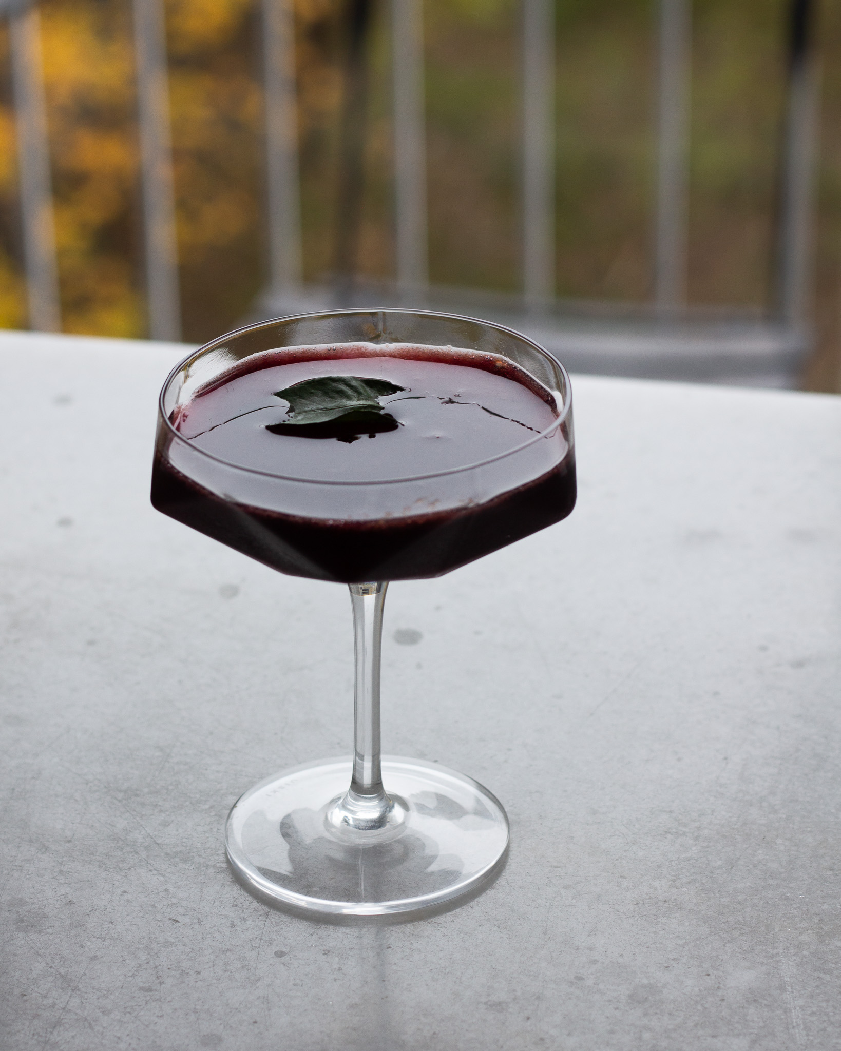 Cinnamon-Smoked Lambrusco Cocktail