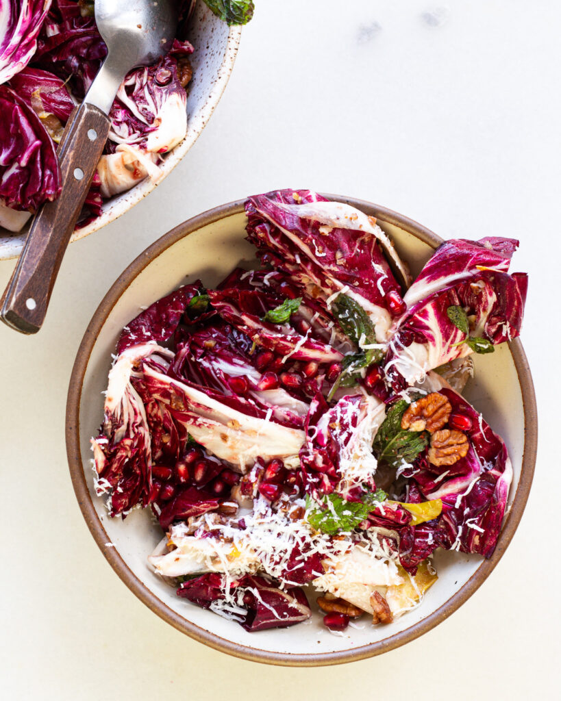 Cranberry & Radicchio Salad in bowl