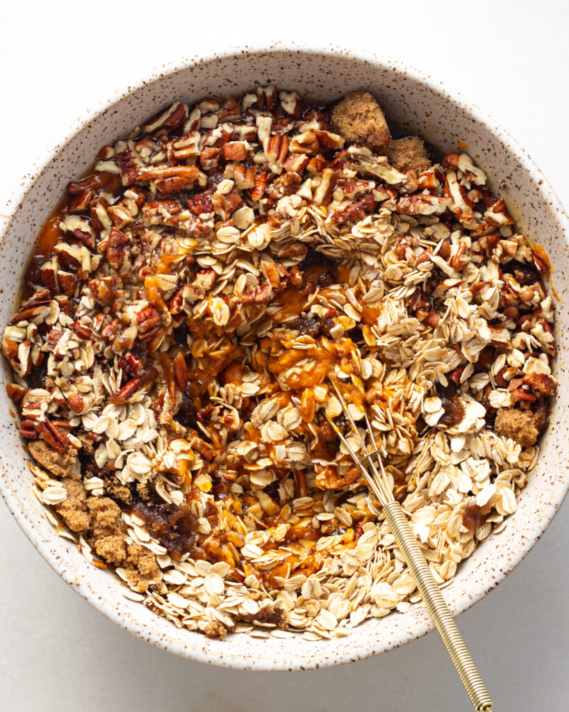 filling ingredients mixed together in bowl