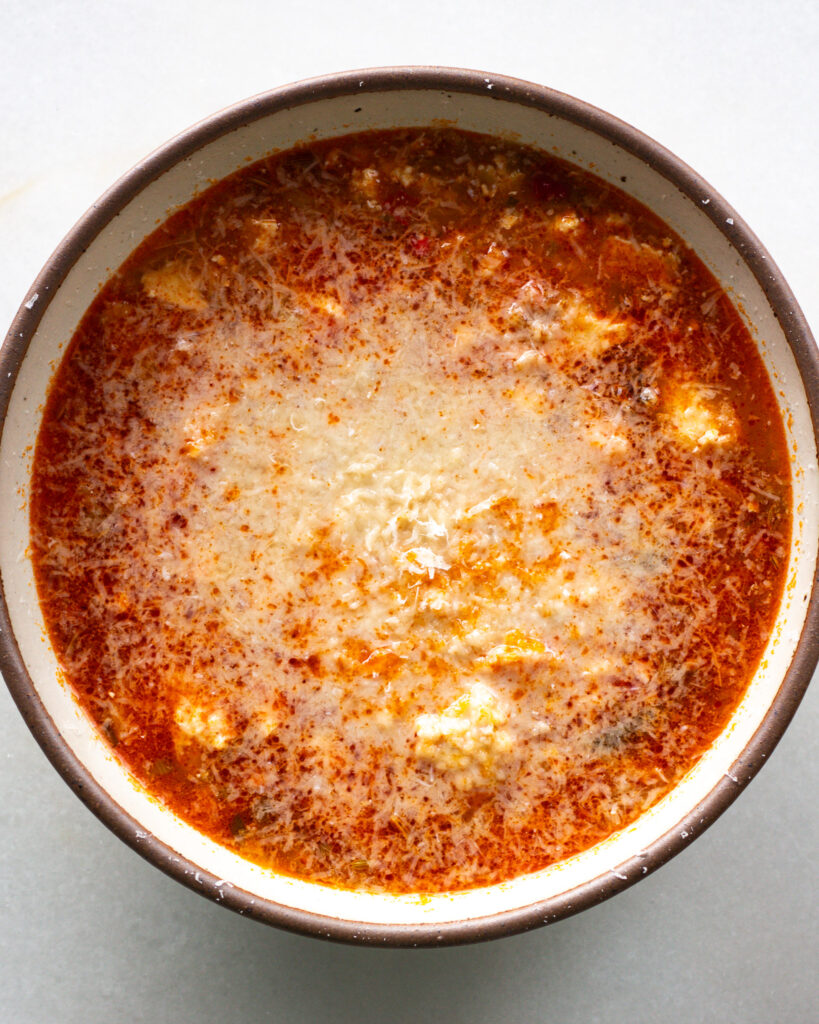 finished 'Nudja Tofu Soup