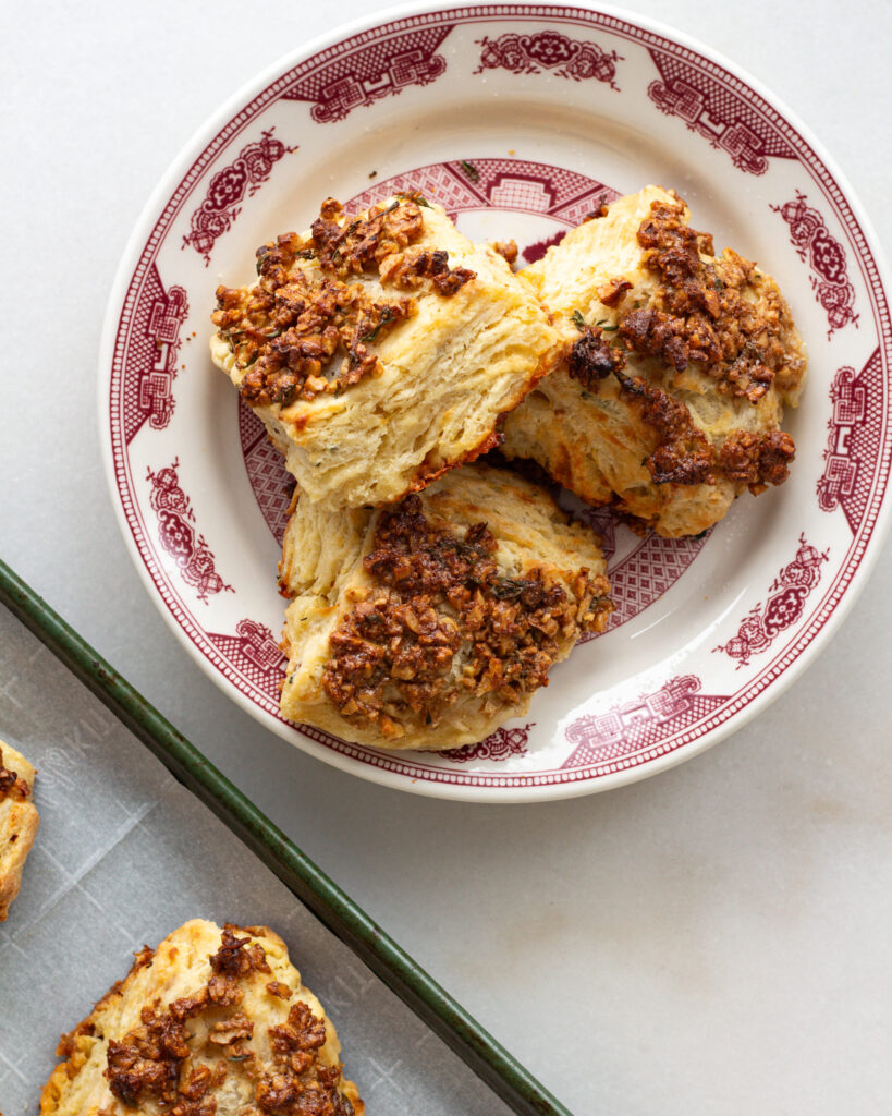 Camembert & Roasted Pear Biscuits