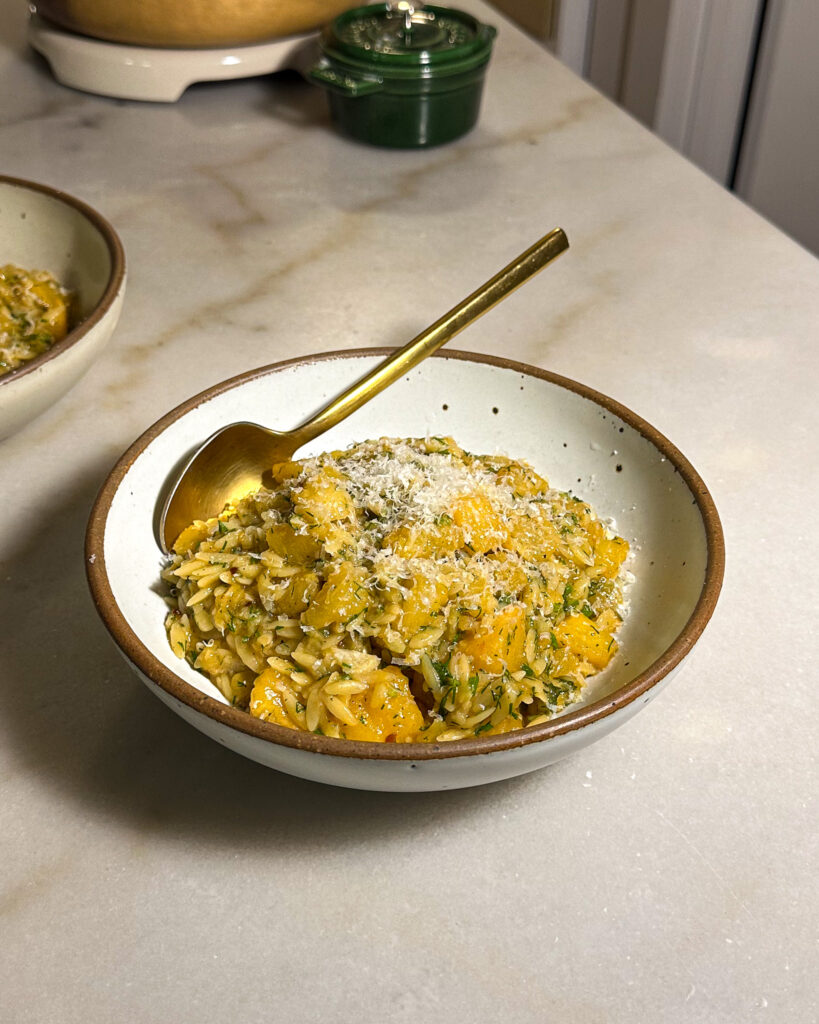 Brown Butter Rutabaga Orzo