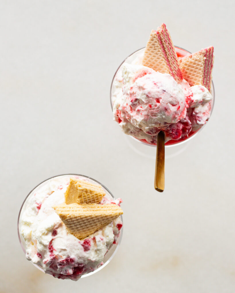 Preserved Lemon & Raspberry Swirled Whipped Cream