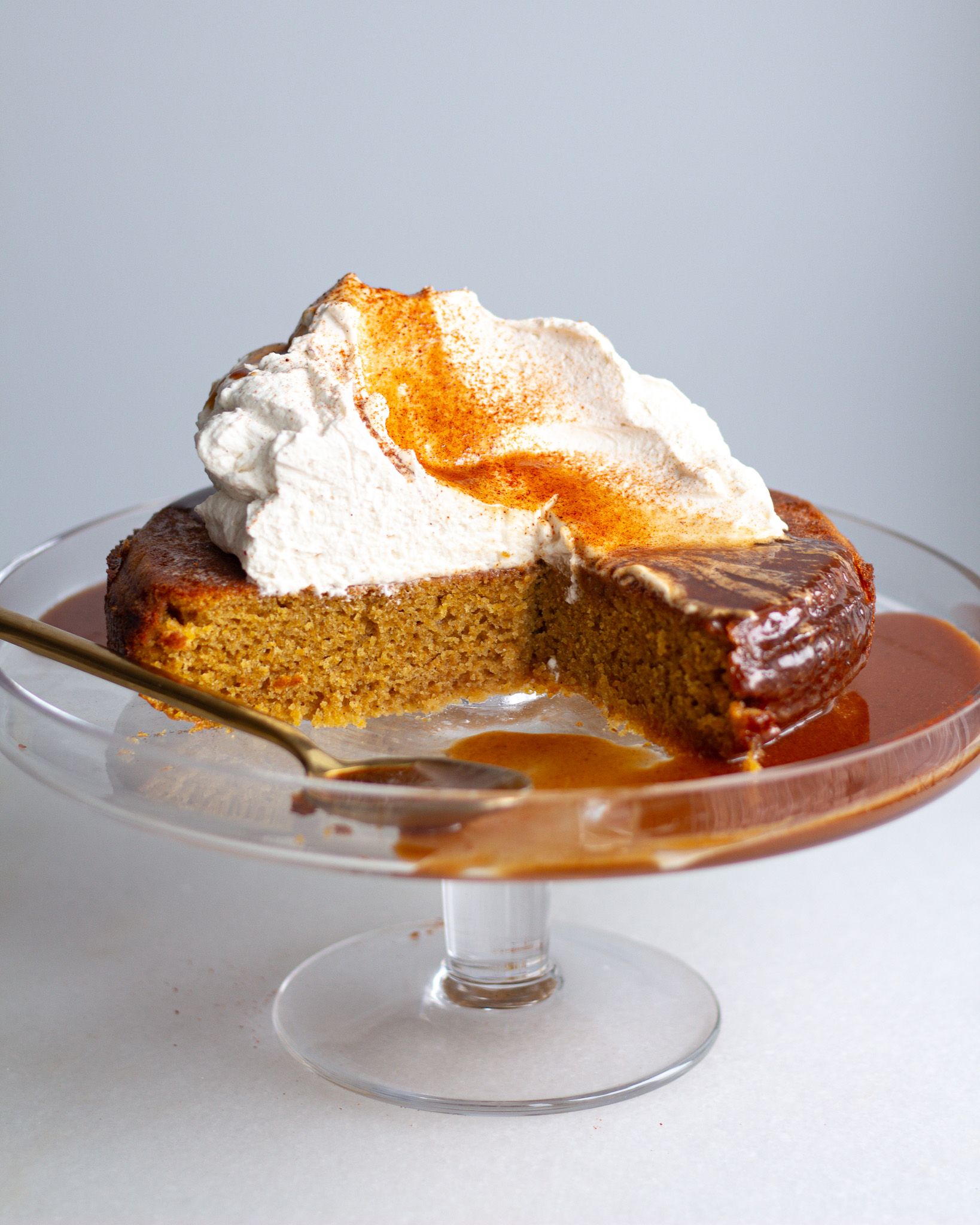 Sweet Potato Cake with Smoked Paprika Caramel