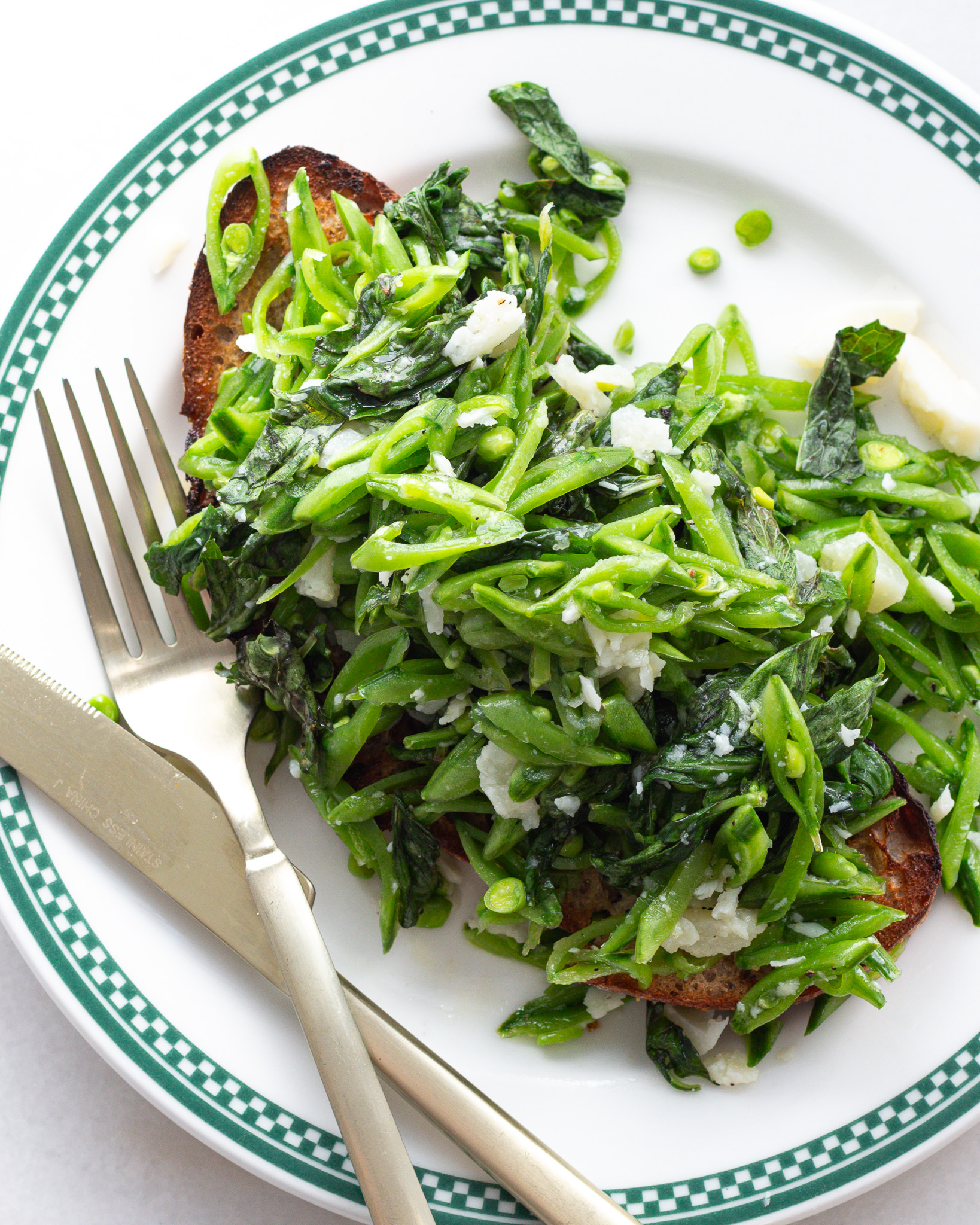Lemon Honey Snap Pea Toast