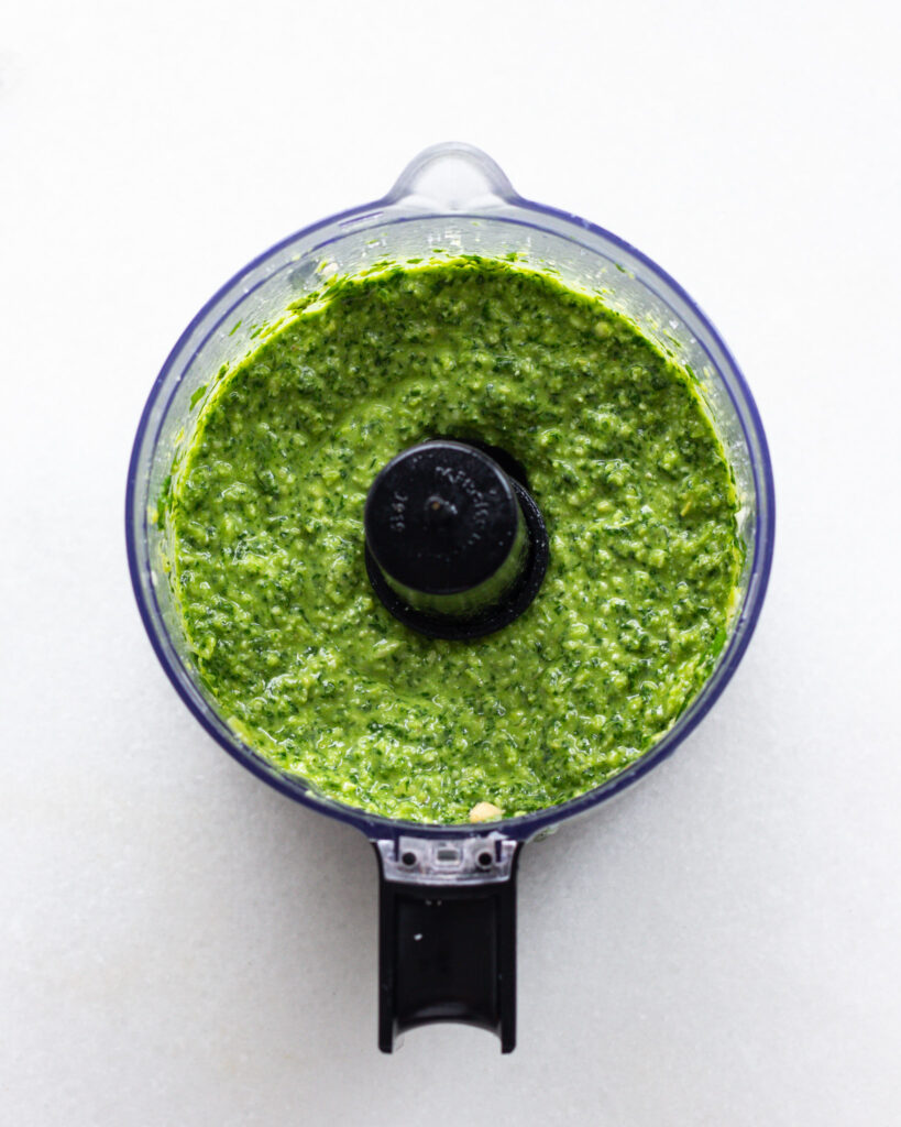 pesto in food processor