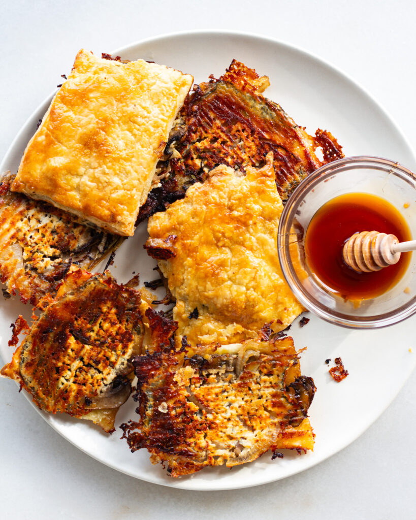 Hot Honey & Goat Cheese Upside-Down Hand Pies