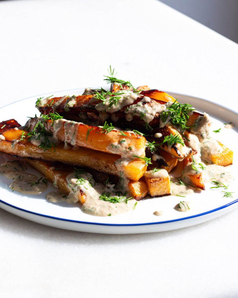 Rutabaga "Fries" with Hot Honey Ranch