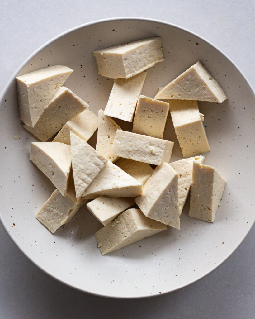 sliced tofu