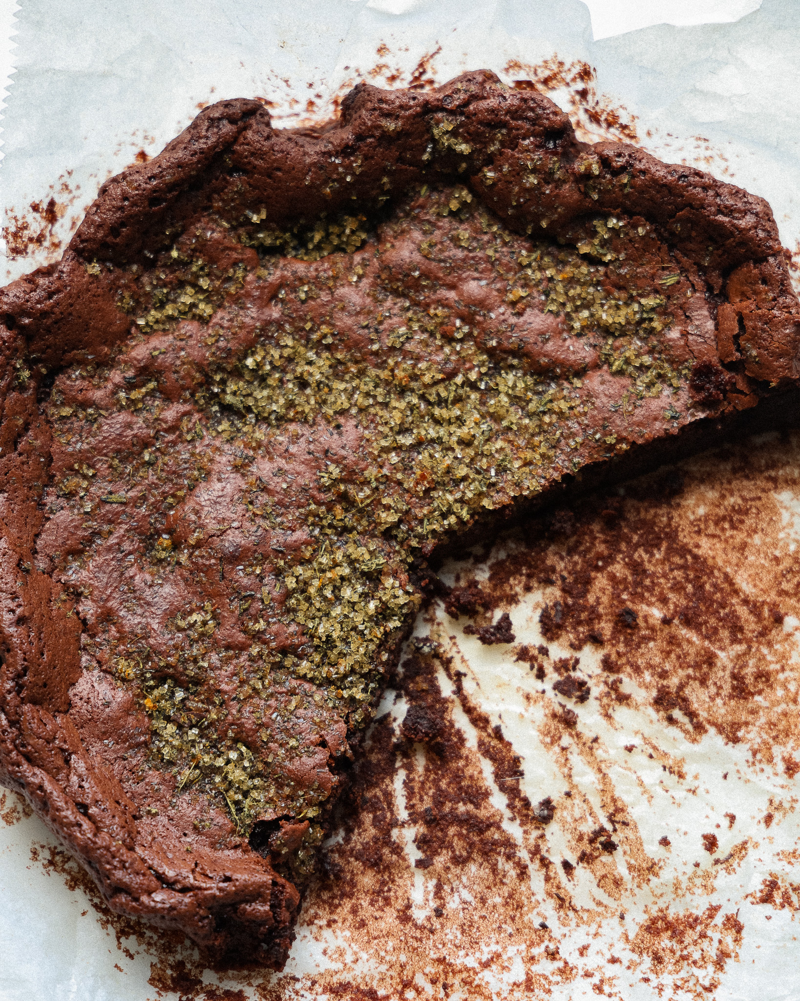 Orange Rosemary Chocolate Cake