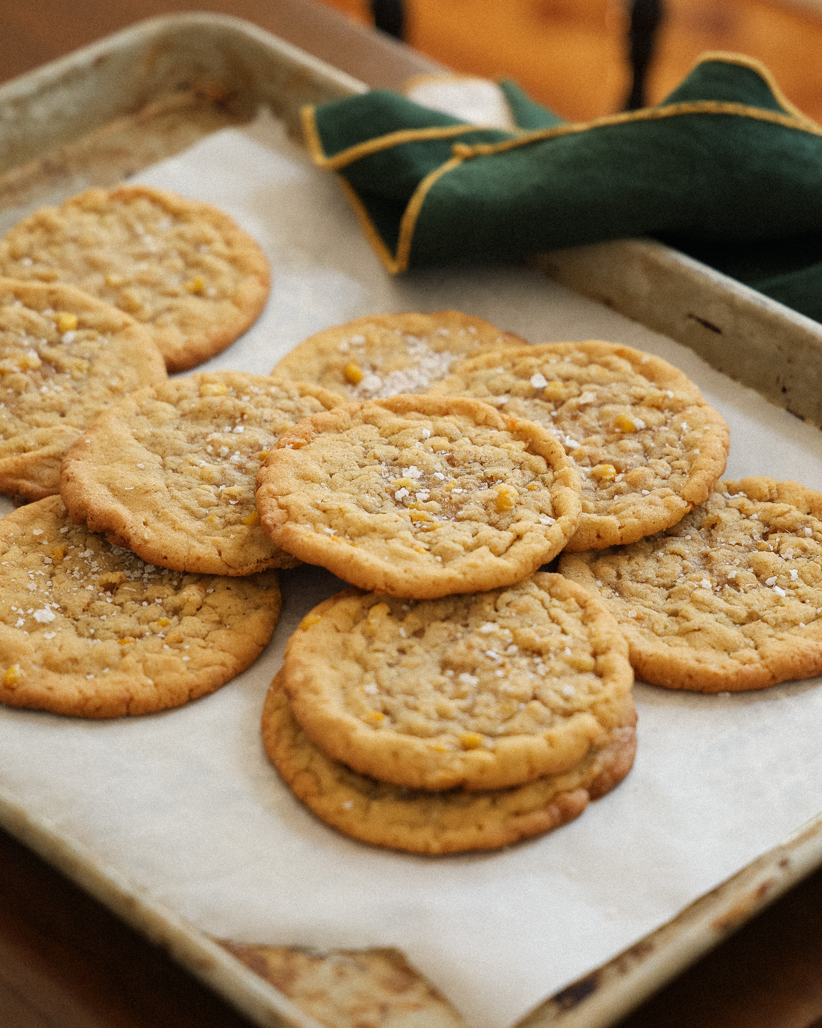 Butter Oat Corn Cookies