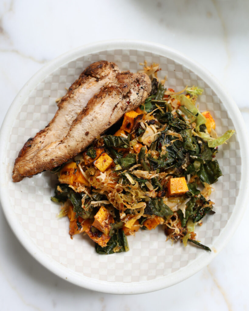 salsa macha baked salad with chicken