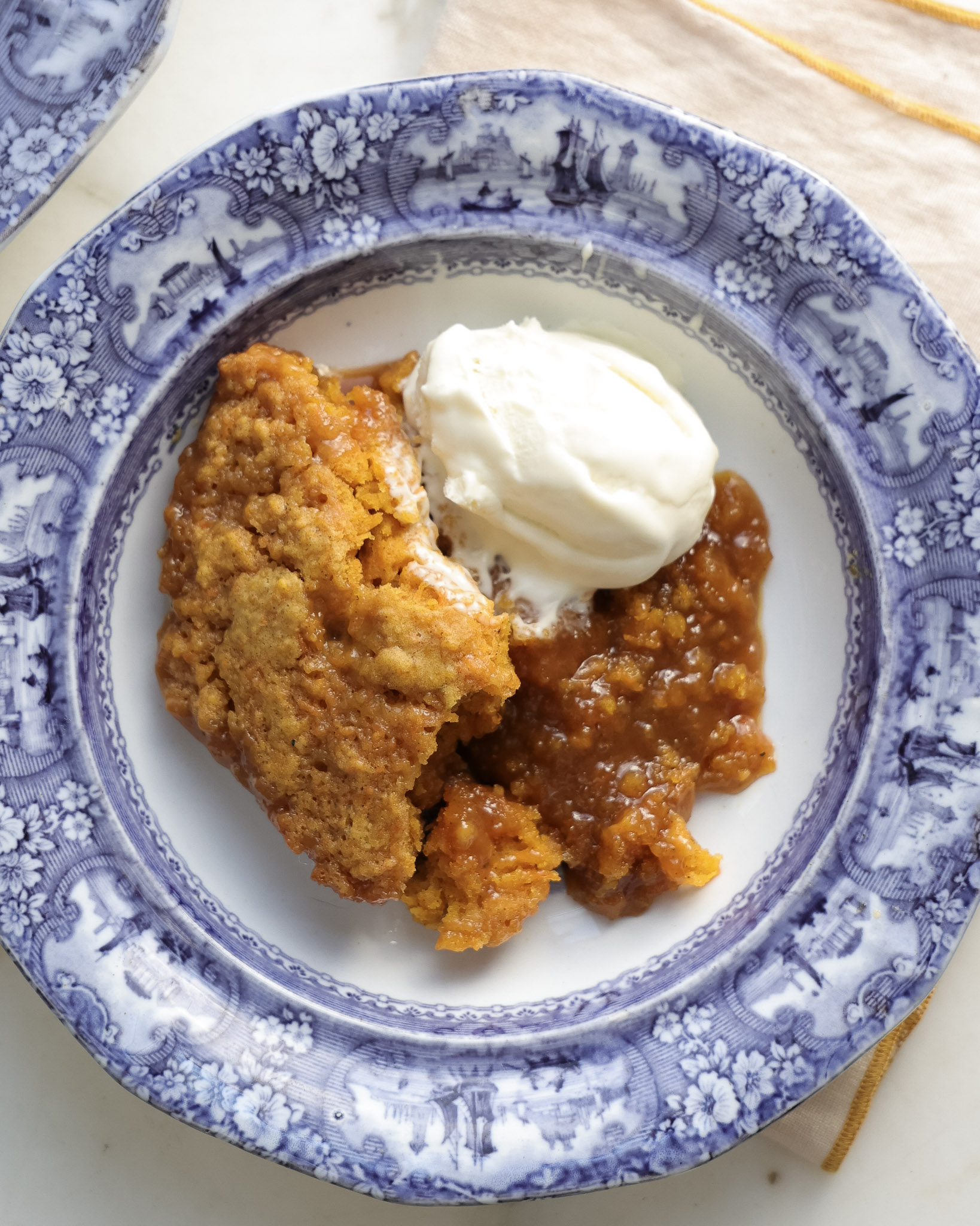 Carrot Cake Covered in Caramel