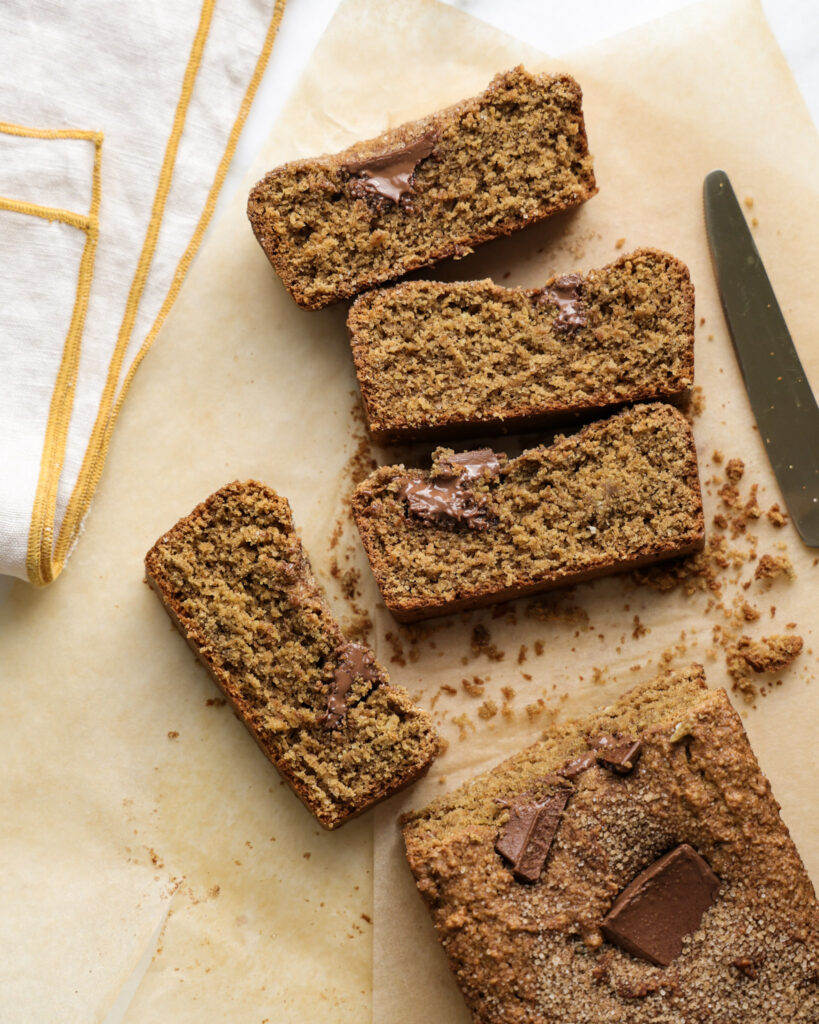 Sliced chocolate churro bars