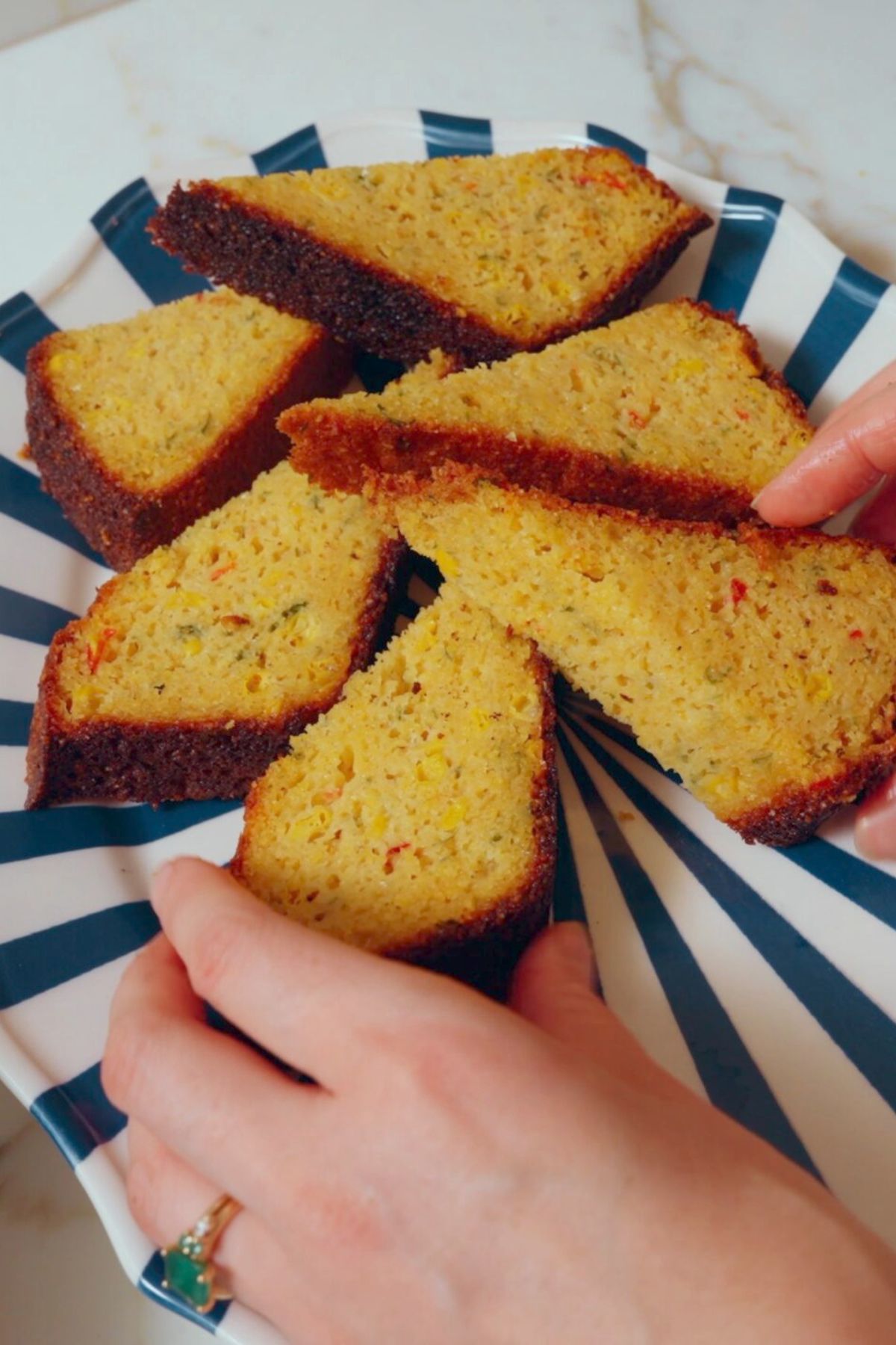 Calabrian Chili Cornbread with Whipped Honey Butter