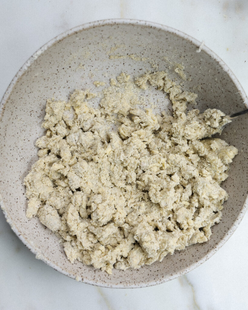 butter coated in flour.